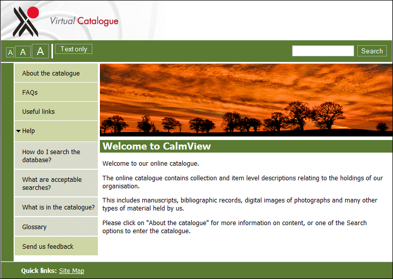 An example homepage using the showcase theme.